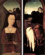 Hans Memling Diptych with the Allegory of True Love France oil painting artist